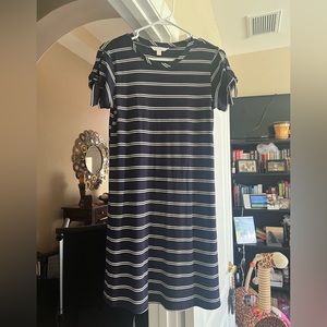 Lauren Conrad blue striped t shirt dress. Size small.